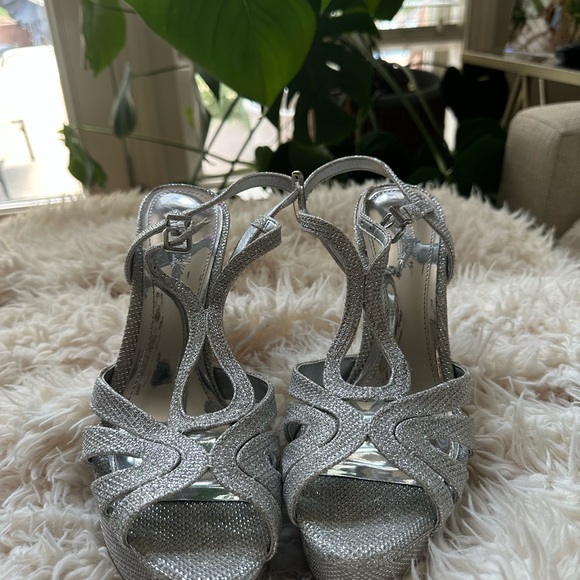 Gianni Bini Silver Heels, size 7.5